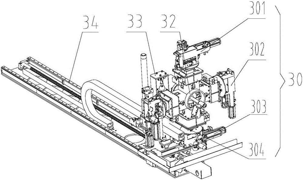 Automatic loading and unloading machine for container twist locks and system with automatic loading and unloading machine