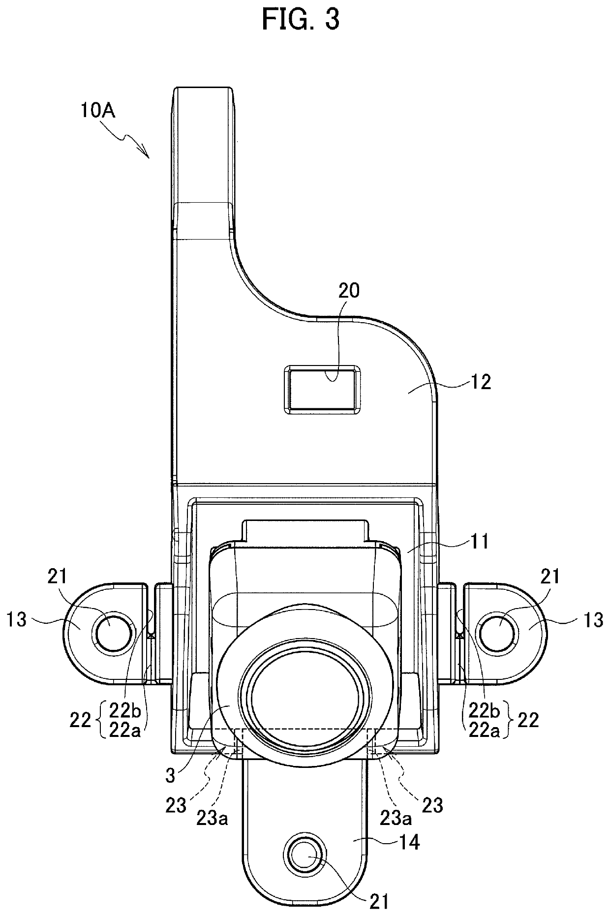 Bracket for on-vehicle camera