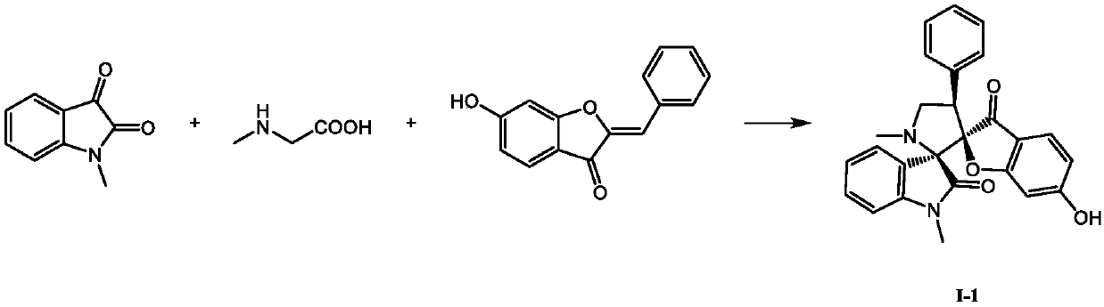 Spiro indolinone compound, and preparation method and application thereof