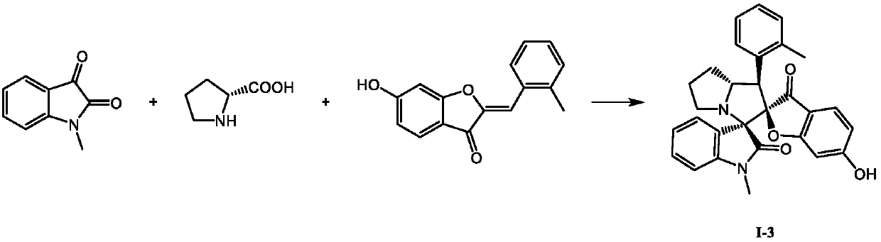 Spiro indolinone compound, and preparation method and application thereof