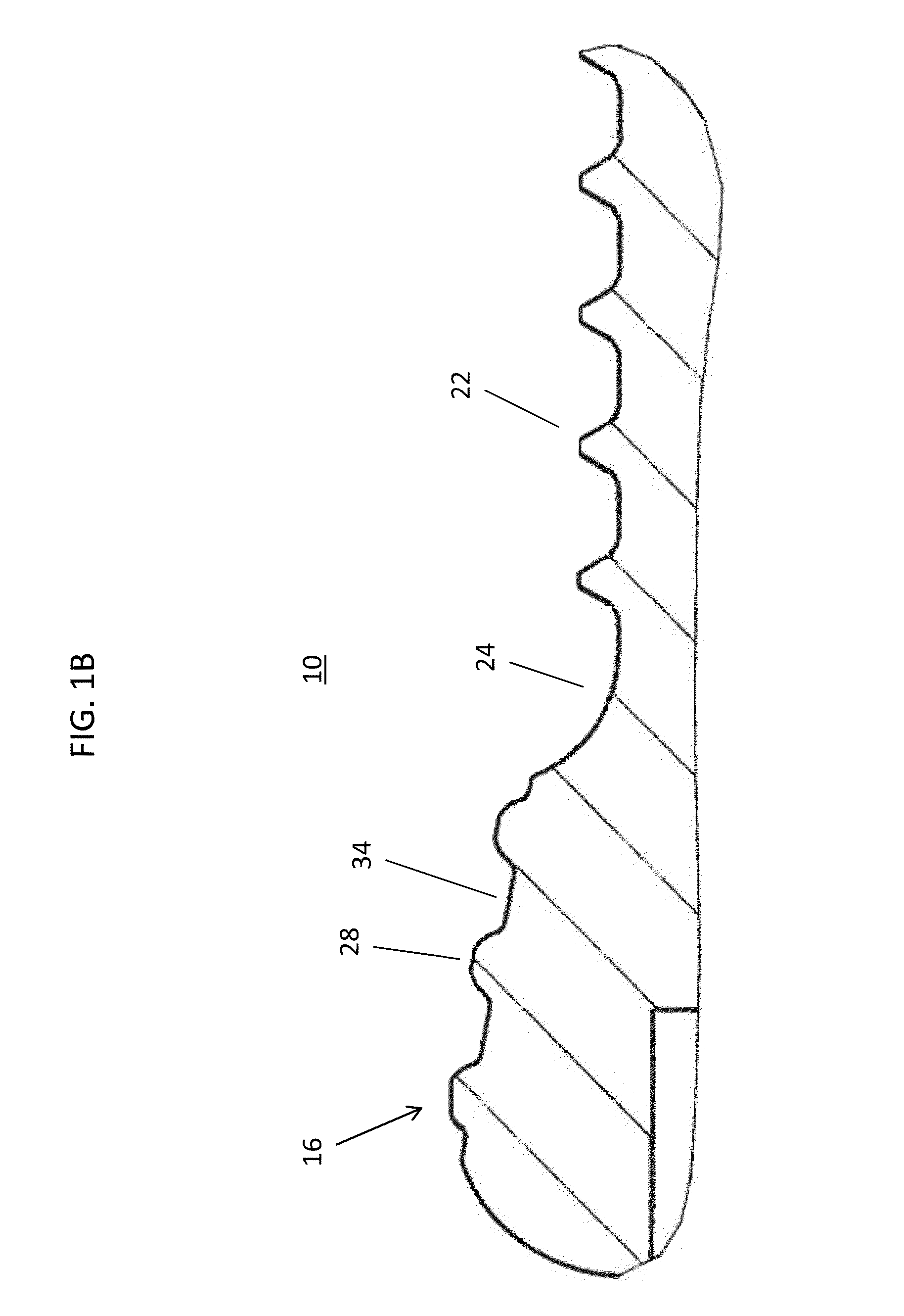 Screw thread with flattened peaks