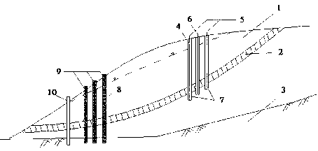 Method for treating landslide projects through combining chemical electroosmosis method with micro anti-slide piles