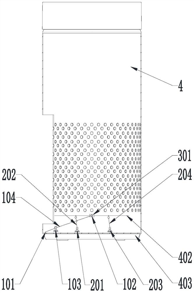 Linkage disassembly and assembly mechanism and air purifier