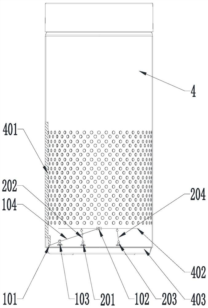 Linkage disassembly and assembly mechanism and air purifier