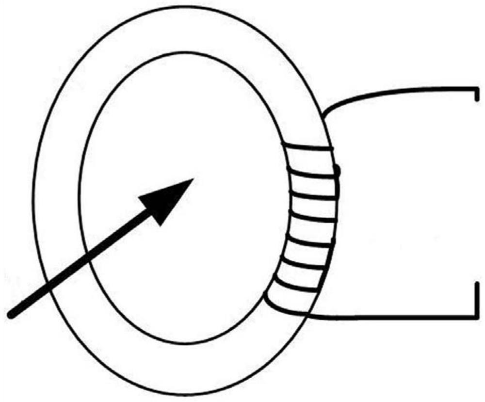 Optical fiber passive high-voltage cable loop current detection system and method