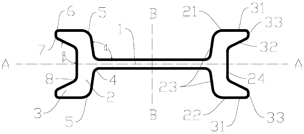 Novel section figured steel and production method thereof