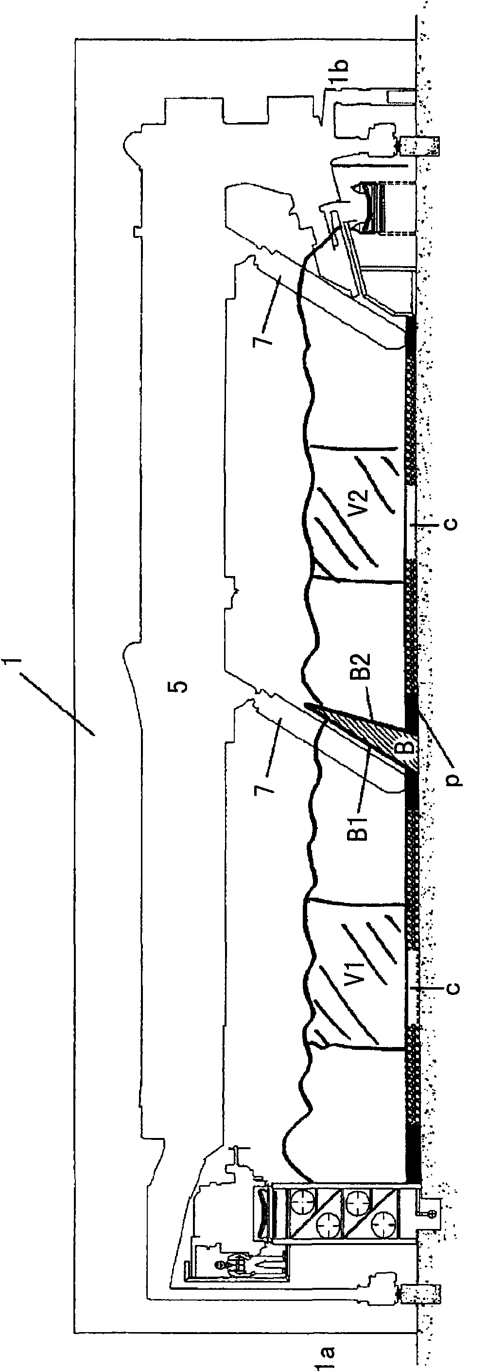 Biological waste treatment plant