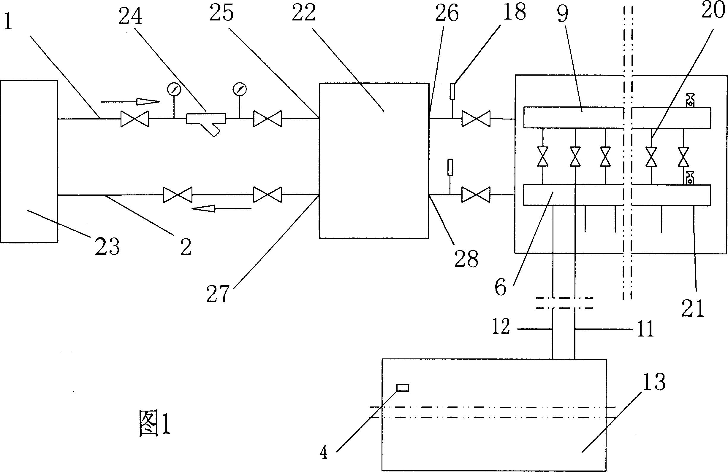 Mixer for warming radiating earth bed