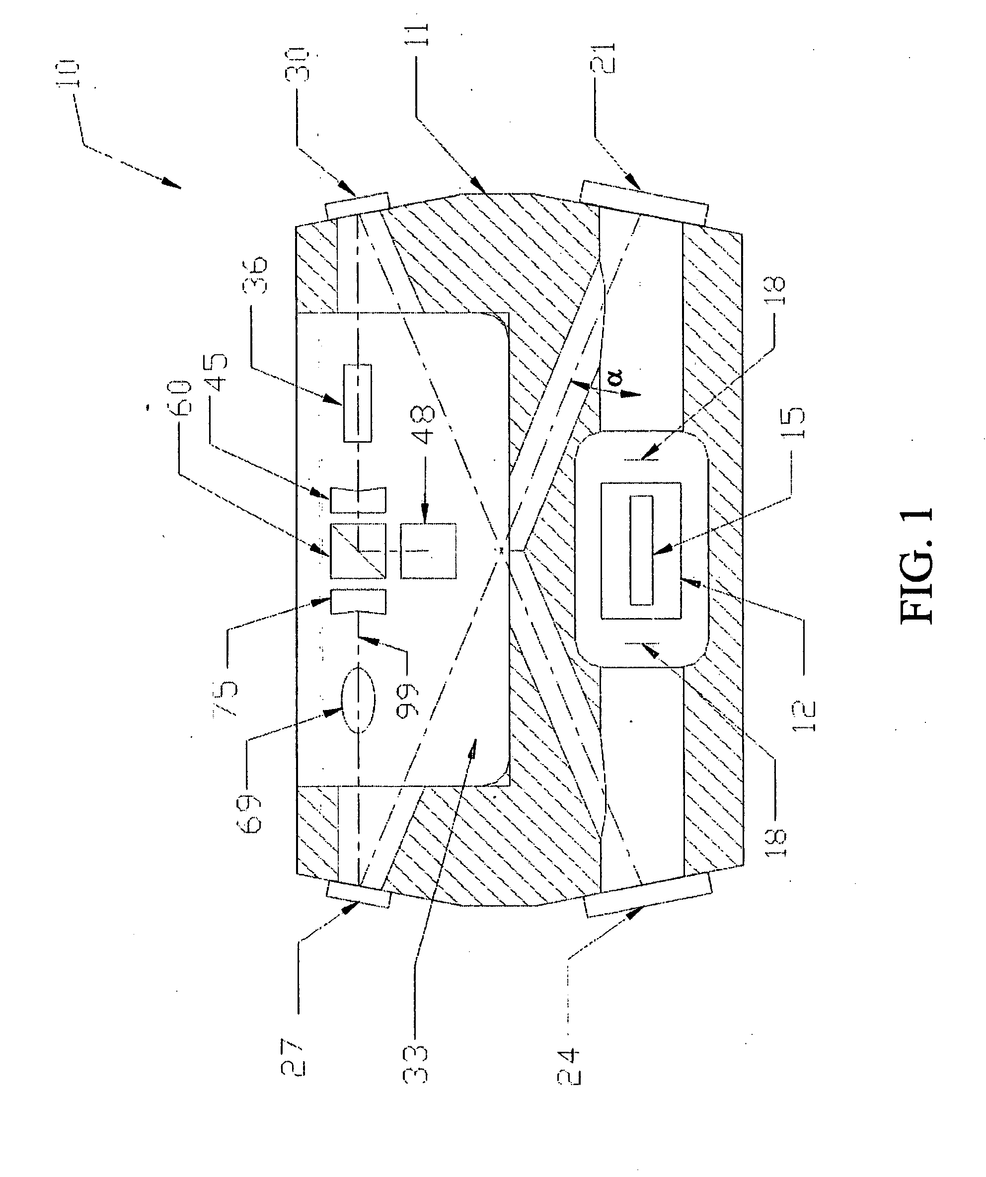 Optical bench for diode-pumped solid state lasers in field applications