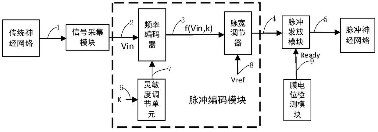 Neuron coding circuit