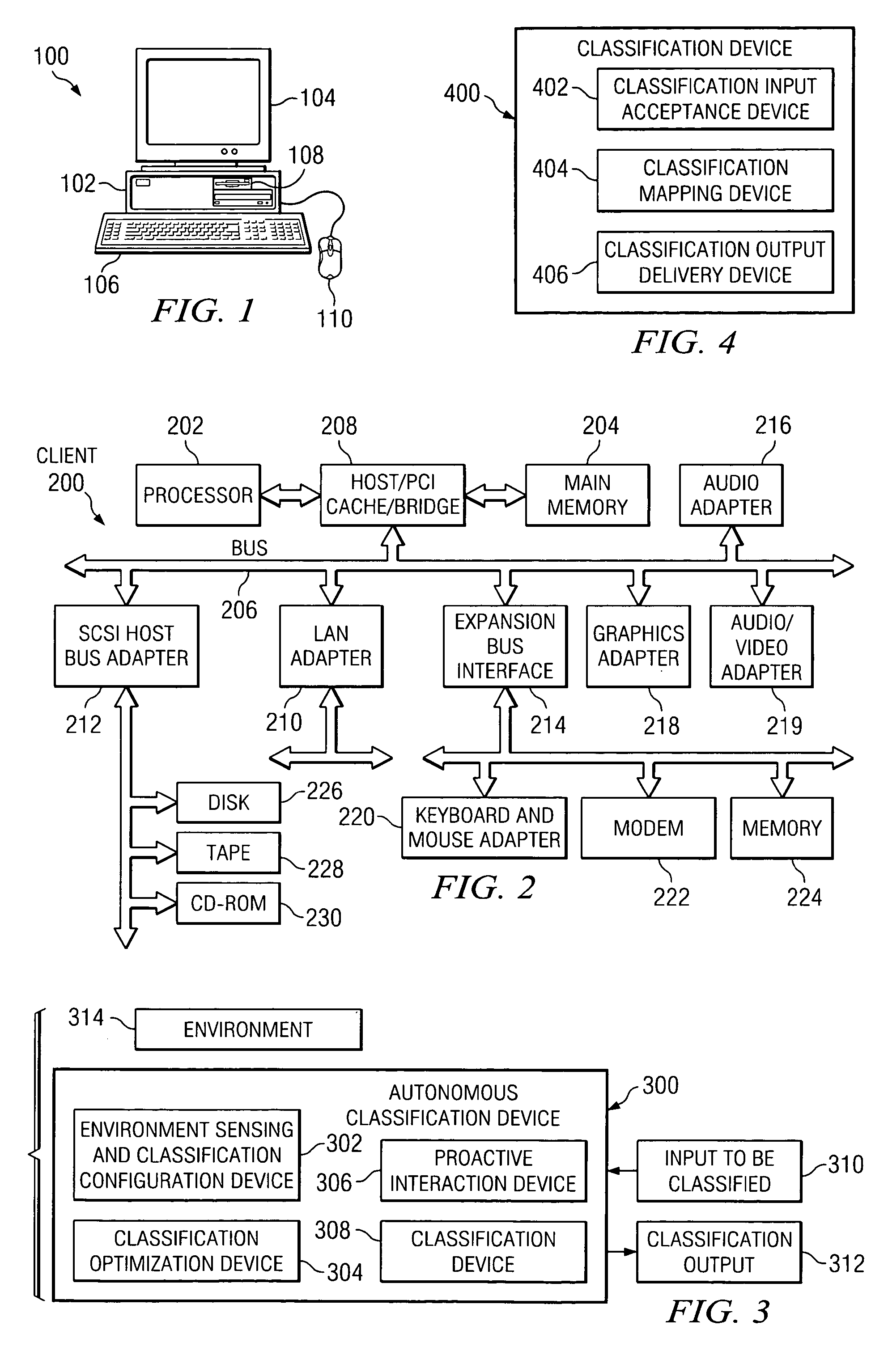 Method and apparatus for autonomous classification