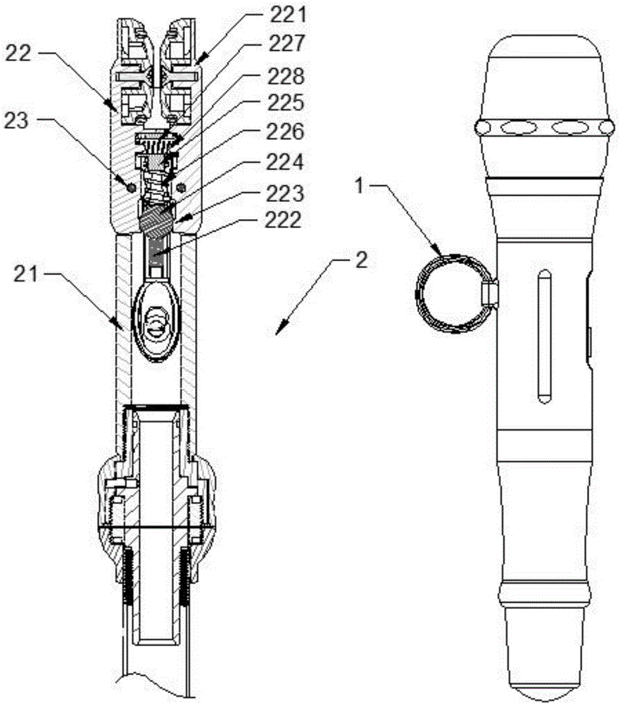 Microphone fixing device