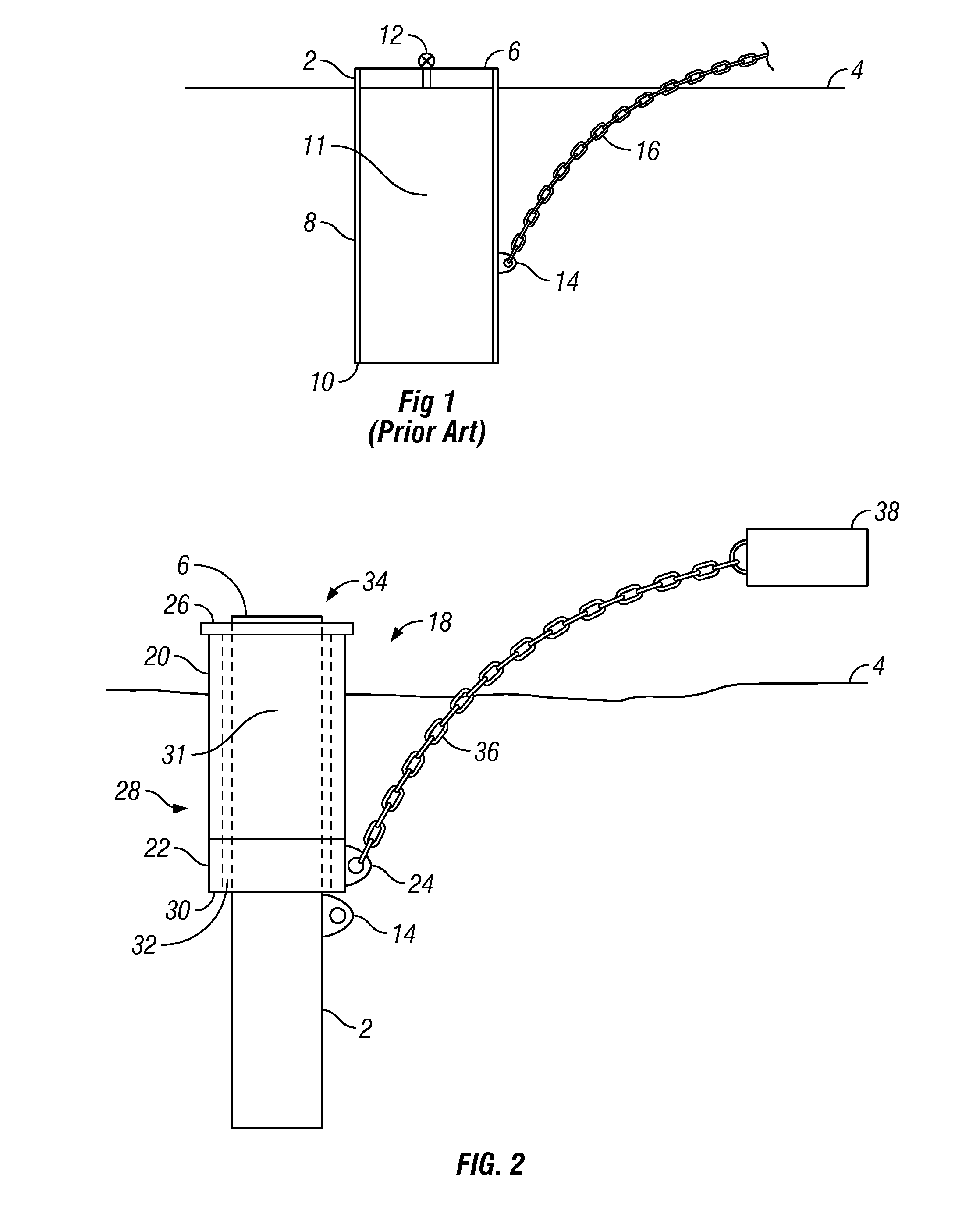 Outer pipe sleeve for a sea floor mooring pile