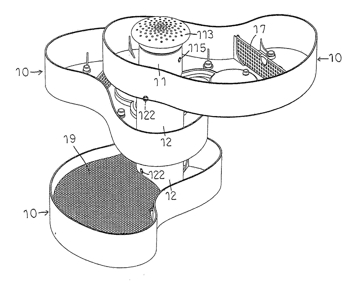 Tray Structure for Constructing  Plant Tower