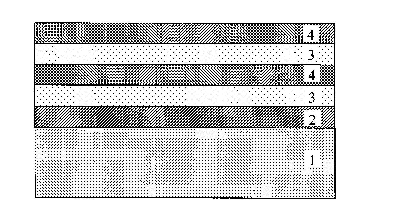 Method for preparing BaFe12O and BaTiO3 multiplayer nano compound film/powder