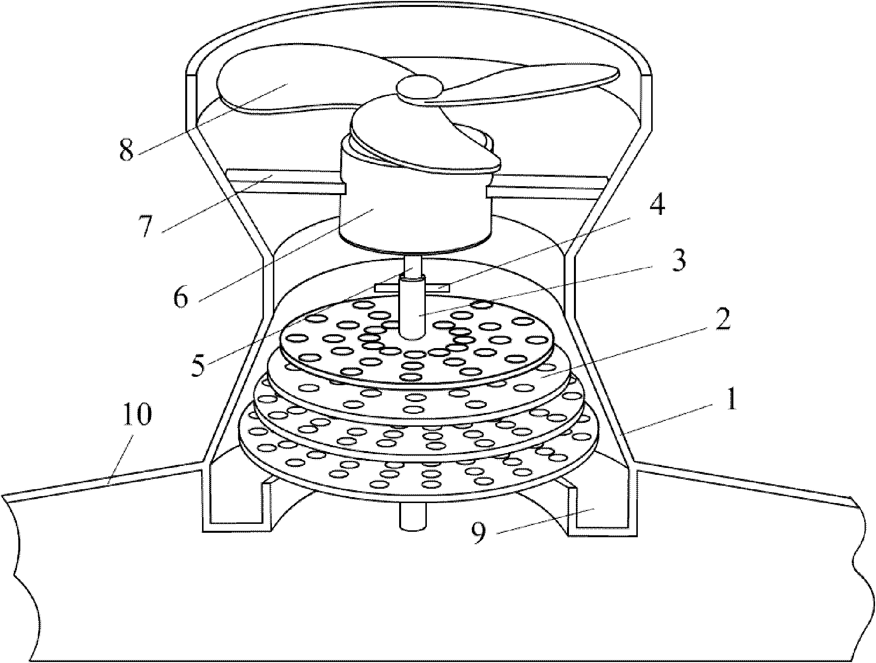 Rotary oil smoke filter