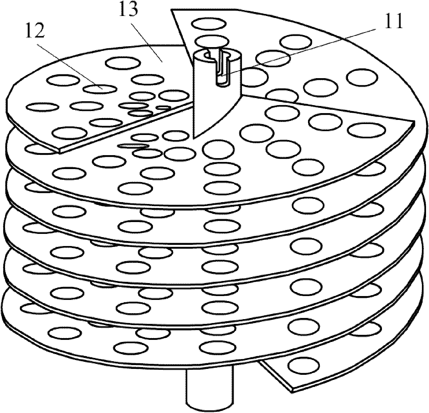 Rotary oil smoke filter