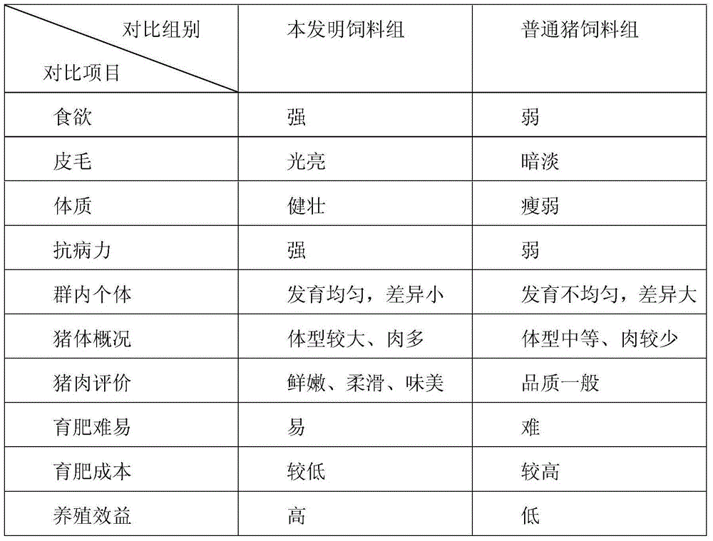 Rapid fattening feed for black pigs and preparation method of rapid fattening feed