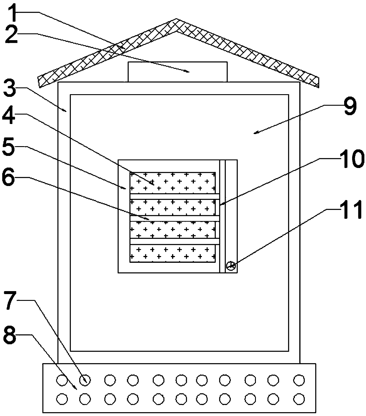 Multifunctional distribution cabinet with moisture-proof function