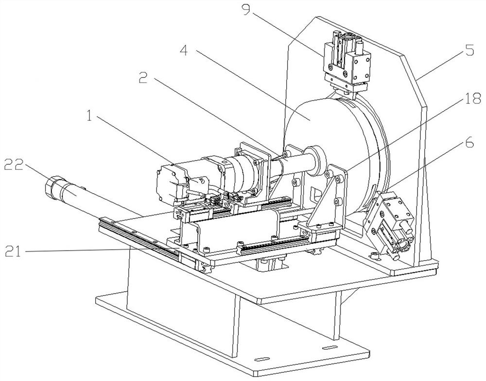 A large-diameter end cover propulsion mechanism, assembly method, and press-fitting and tightening equipment