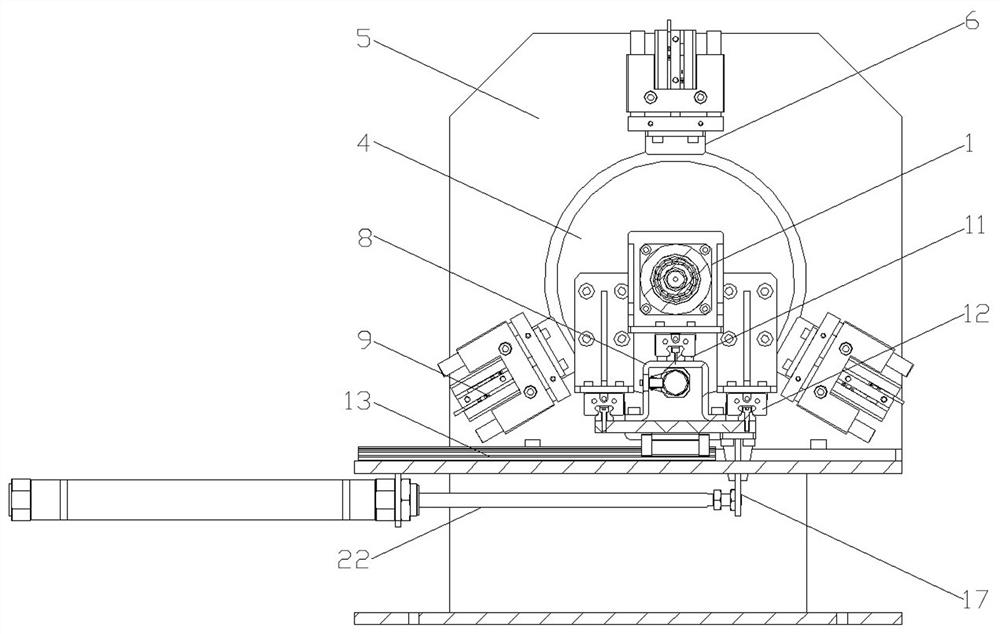 A large-diameter end cover propulsion mechanism, assembly method, and press-fitting and tightening equipment