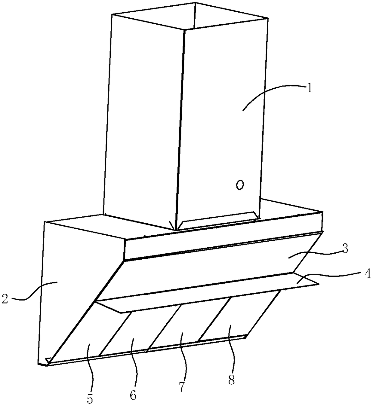 Side suction type range hood