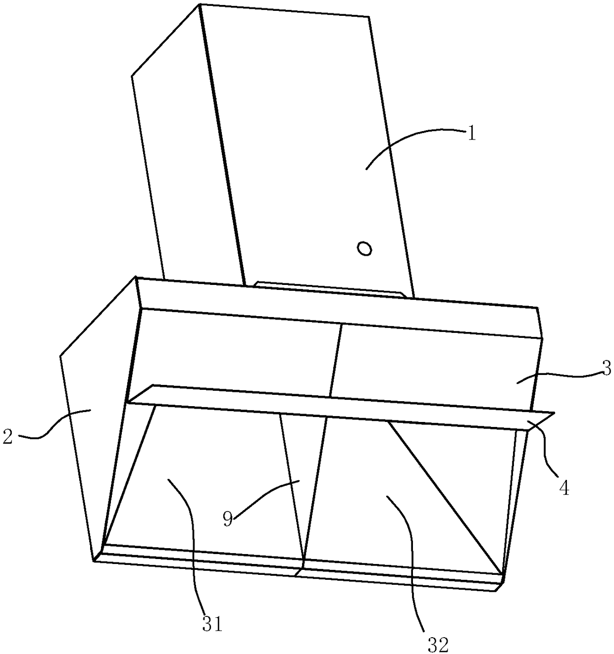 Side suction type range hood