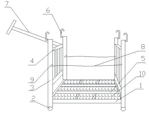 Goods shelf used for warehousing transferring