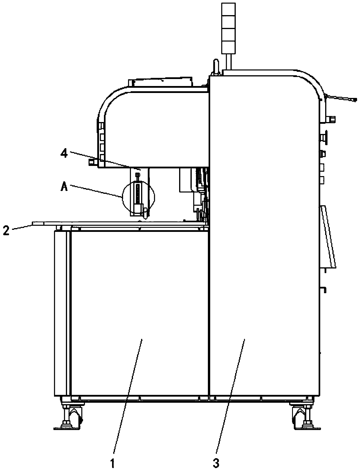 Rotation mechanism of overlock sewing machine