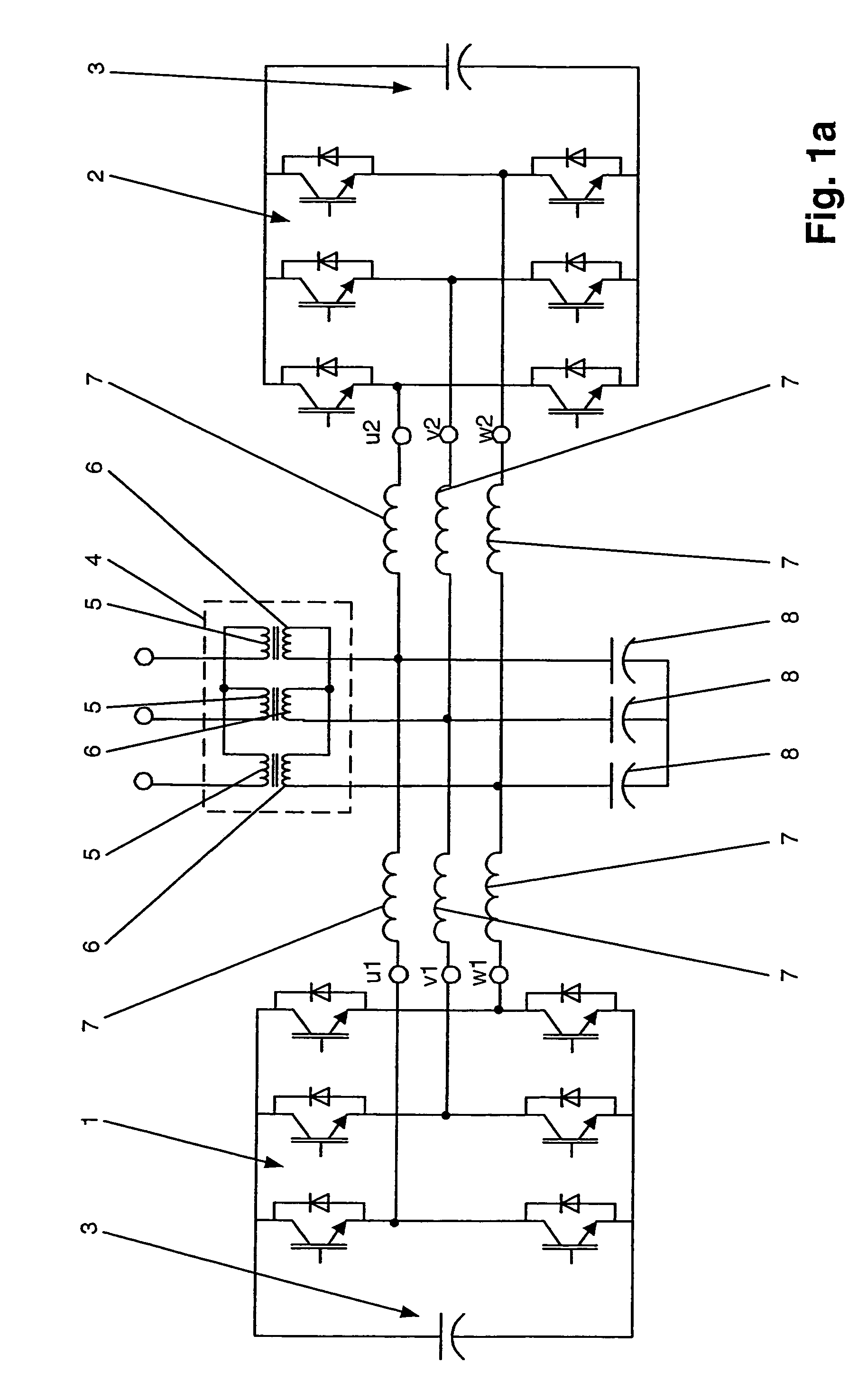 Converter circuit with two converter elements