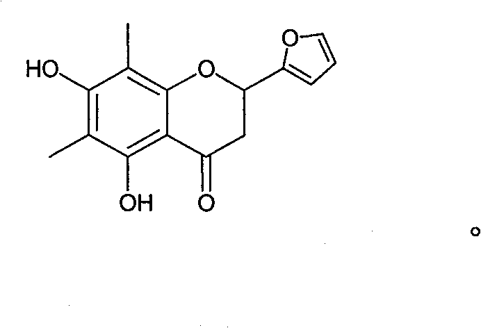 Flavanone derivatives, preparation method and use thereof