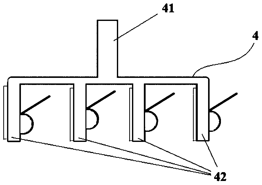 Soil pore space gas concentration layered rapid detecting system