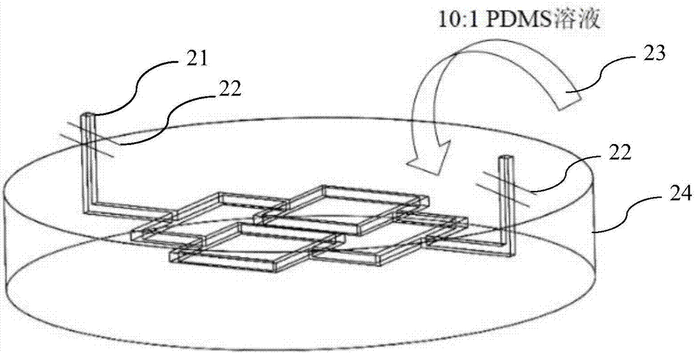 Method for preparing fractal-structured microchannel through 3D printing