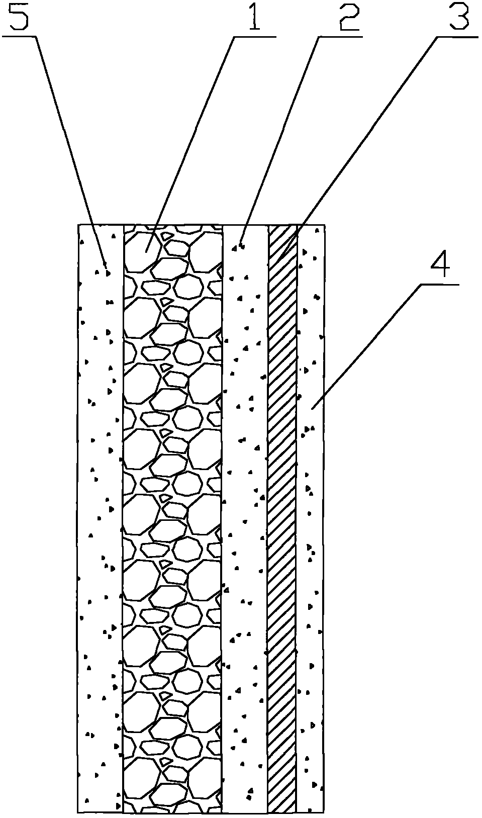 Wall foaming cement heat preservation system