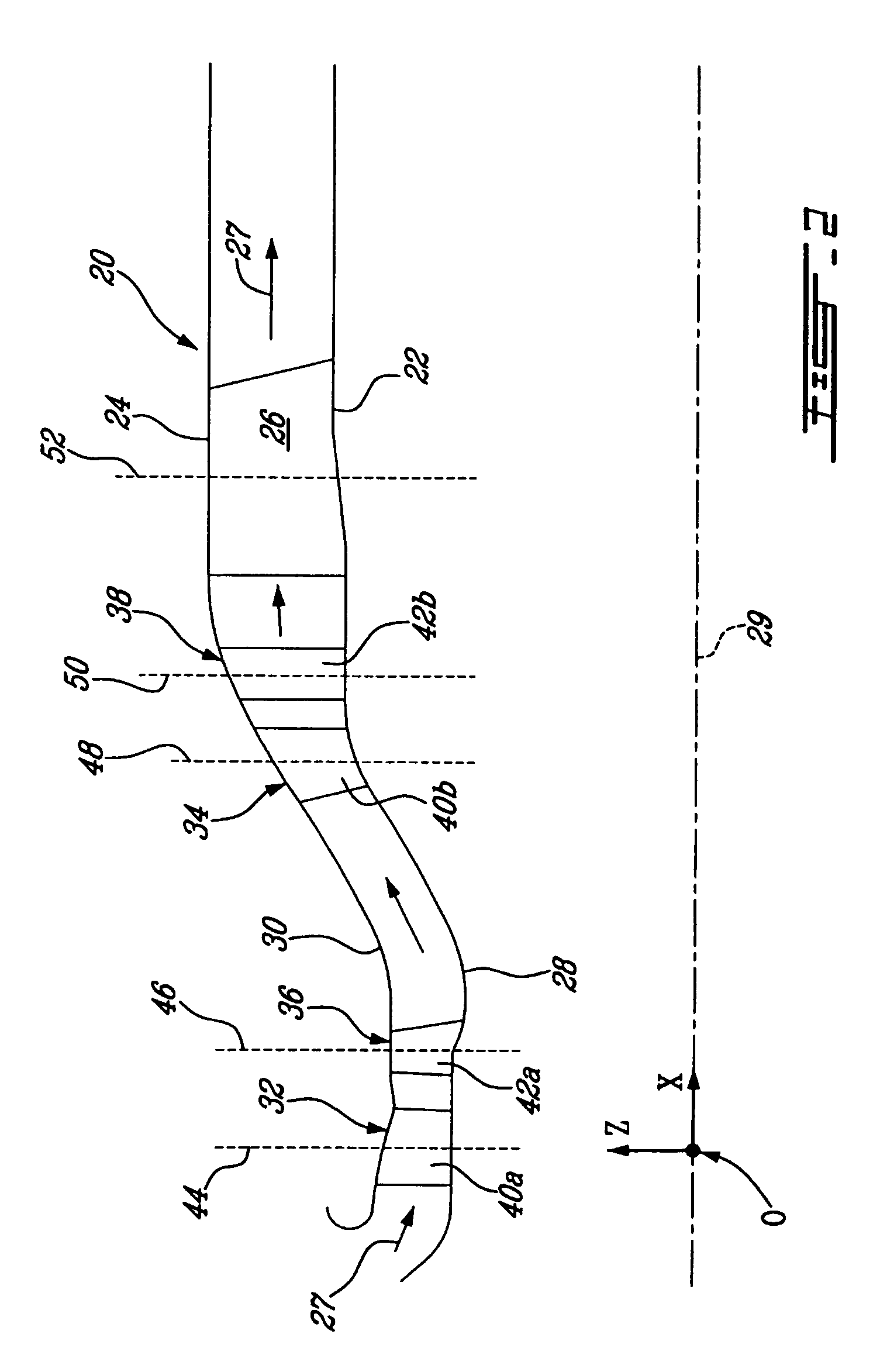 Turbine exhaust strut airfoil profile