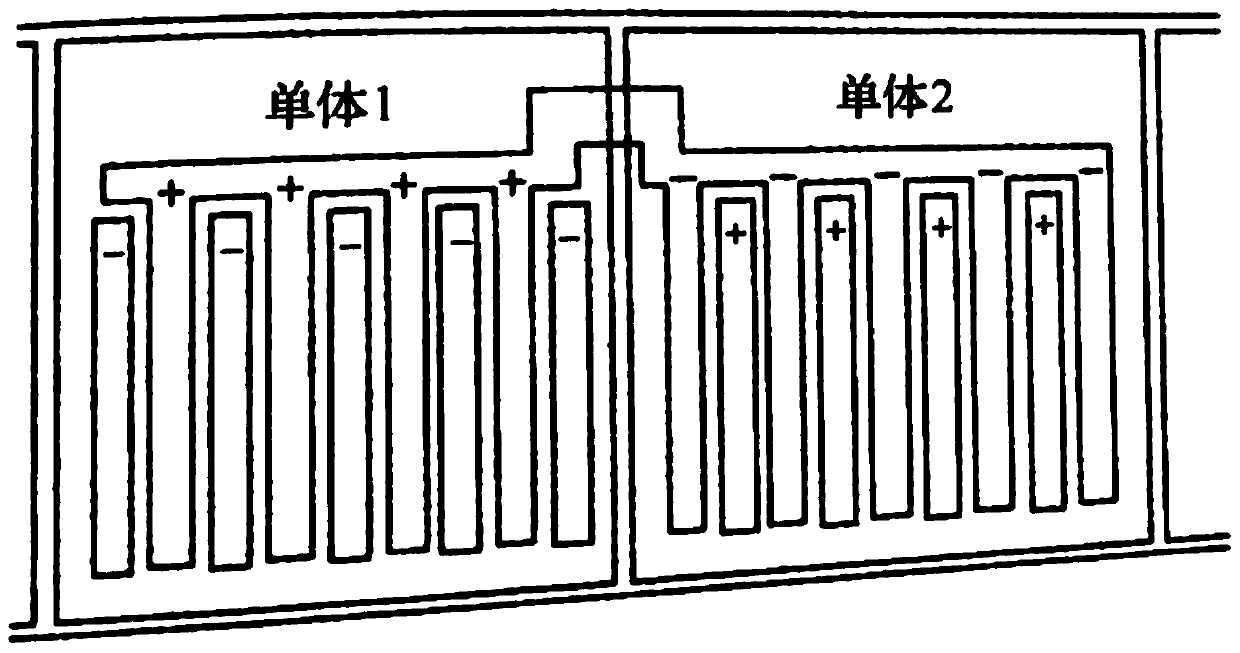 A sealing device, a bipolar battery and a single battery