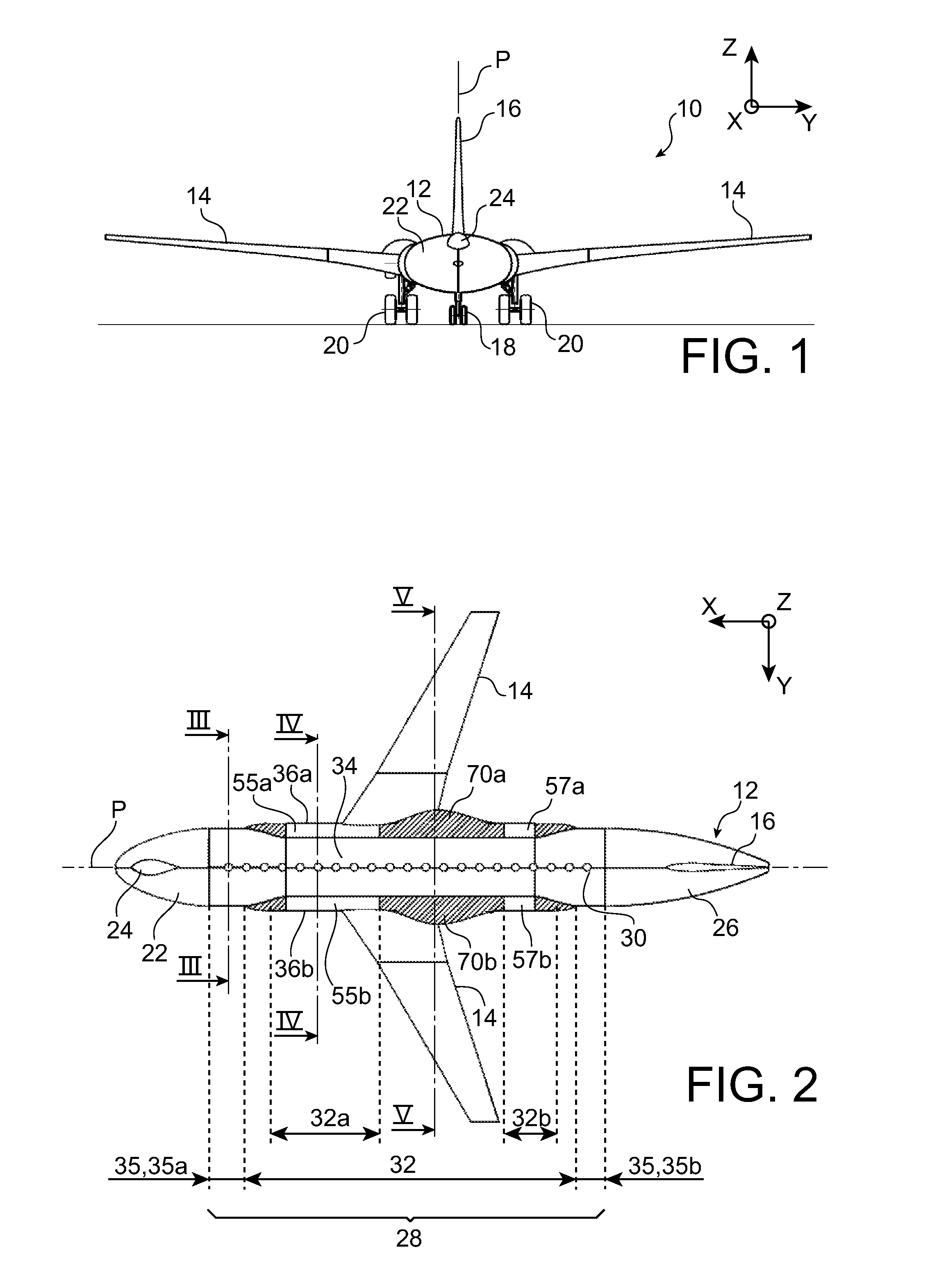 Airplane with a fuselage having side outgrowth delimiting storage spaces