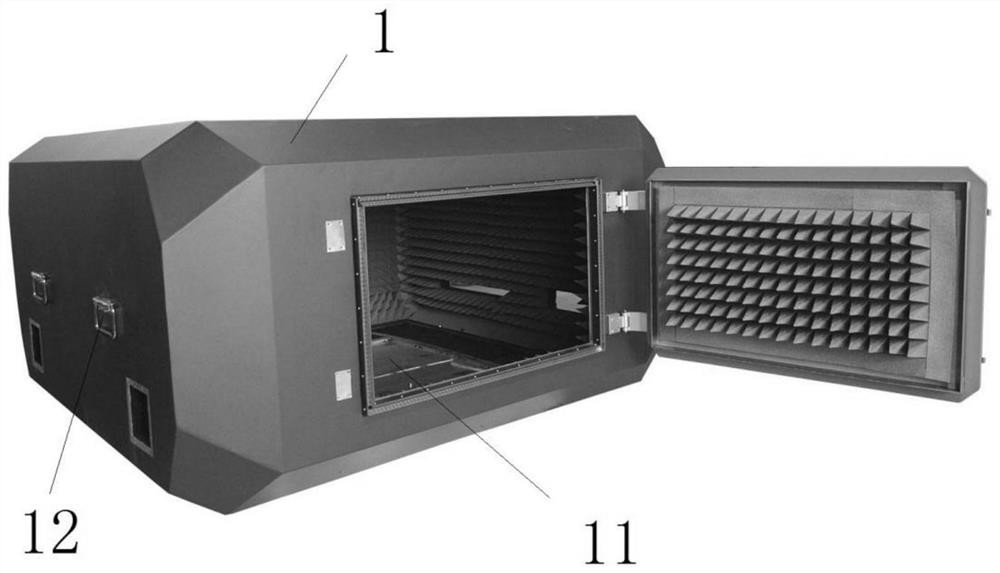 Circuit board test shielding box system