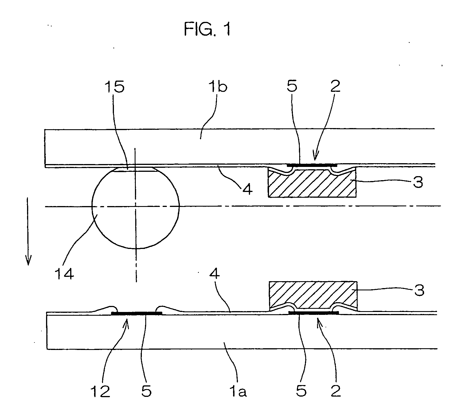 Semiconductor device of chip-on-chip structure, assembling process therefor, and semiconductor chip to be bonded to solid surface