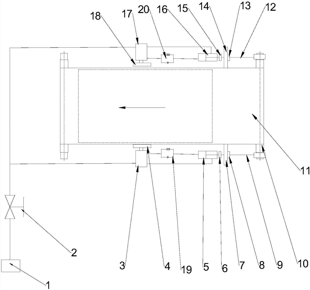 Tensioning rectification method and apparatus used for belt filter press