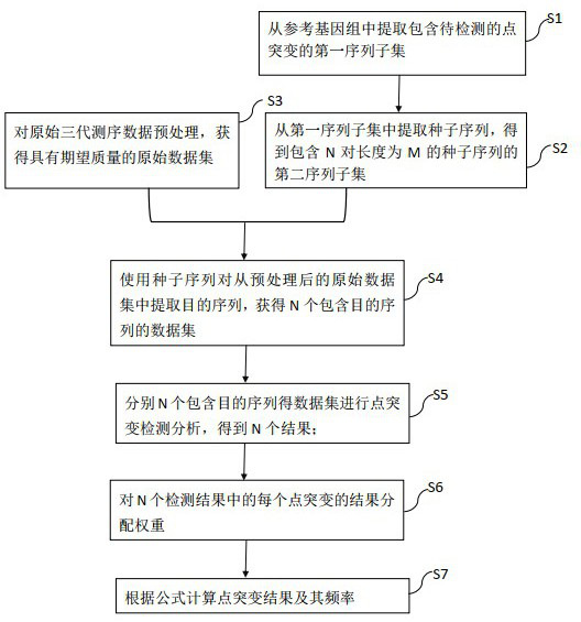 Analysis method and device for detecting point mutations based on third-generation sequencing data