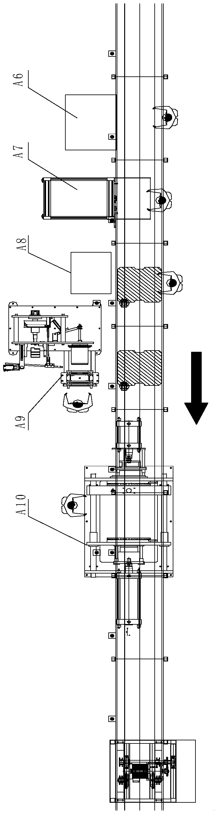 Permanent-magnet motor assembling production line