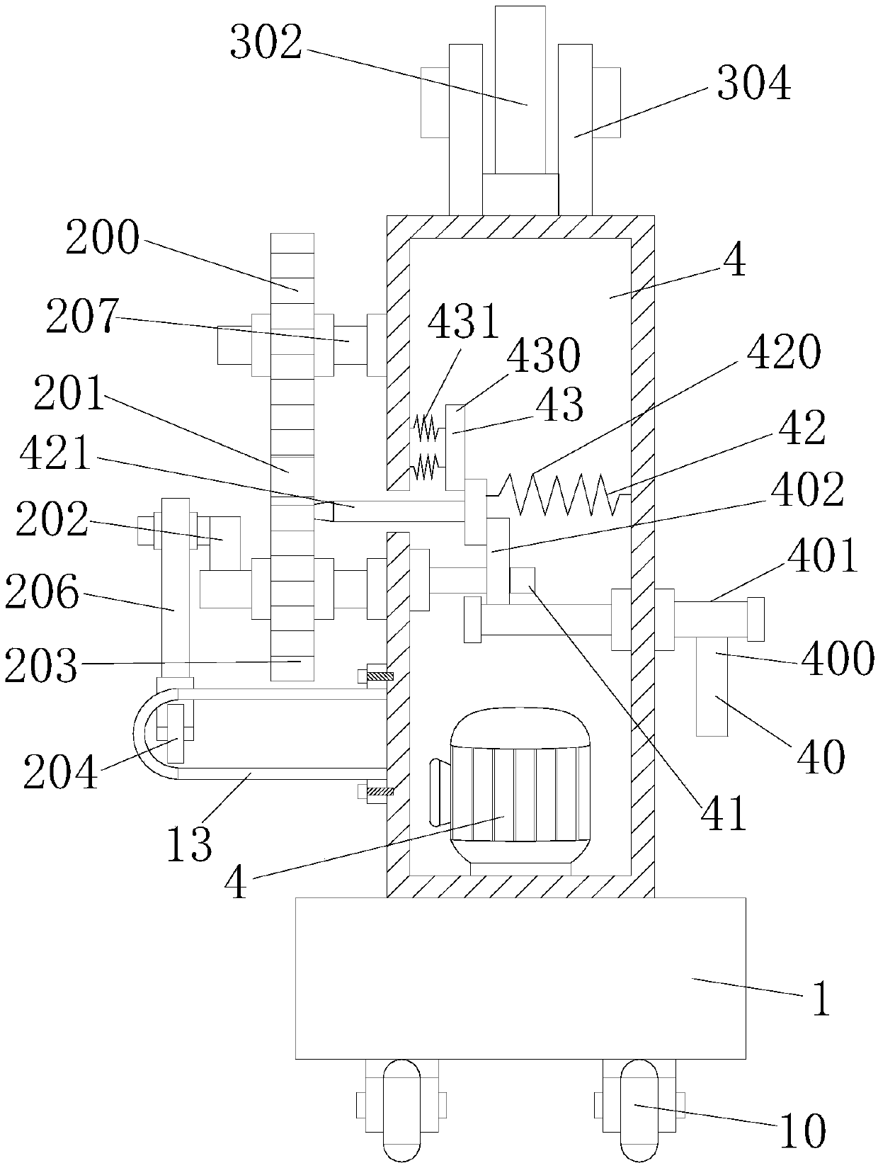 Lifting device for oil pipeline installation and laying