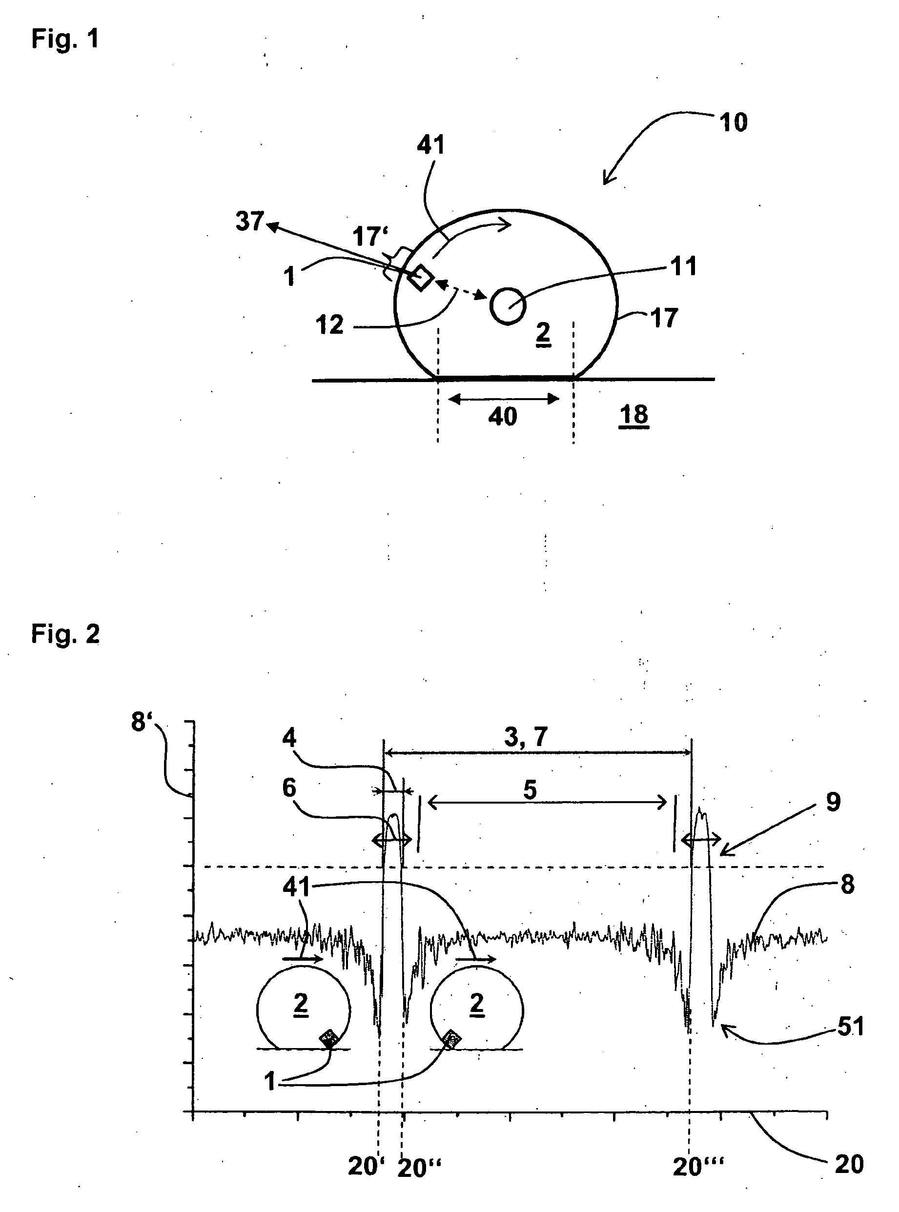 Method for operating a sensor on or in a vehicle tire, and a sensor system