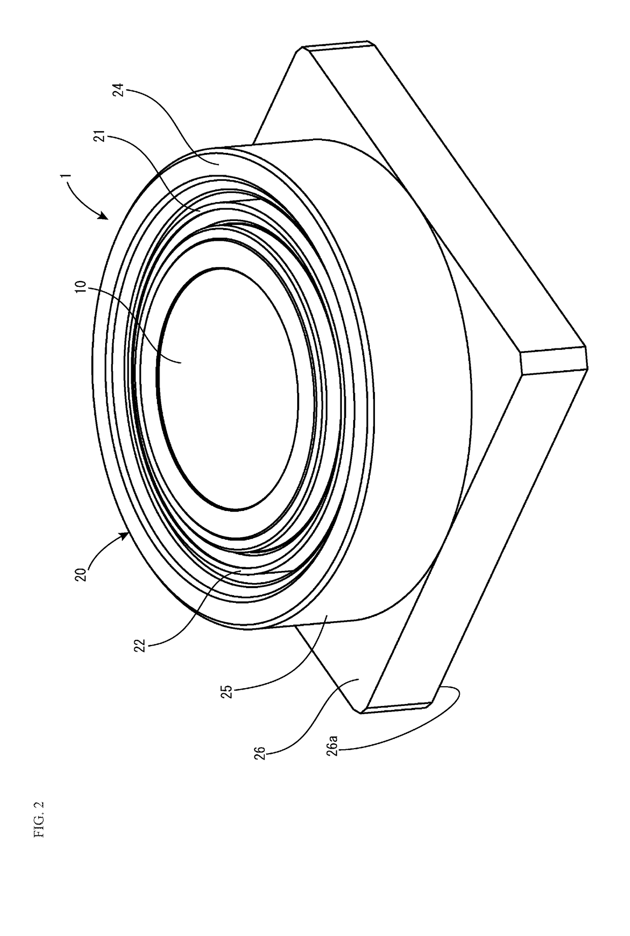 Lens assembly and imaging pickup device