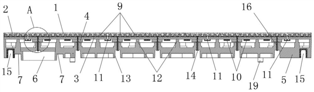 Novel LED module structure and LED screen