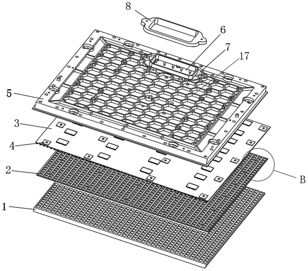 Novel LED module structure and LED screen