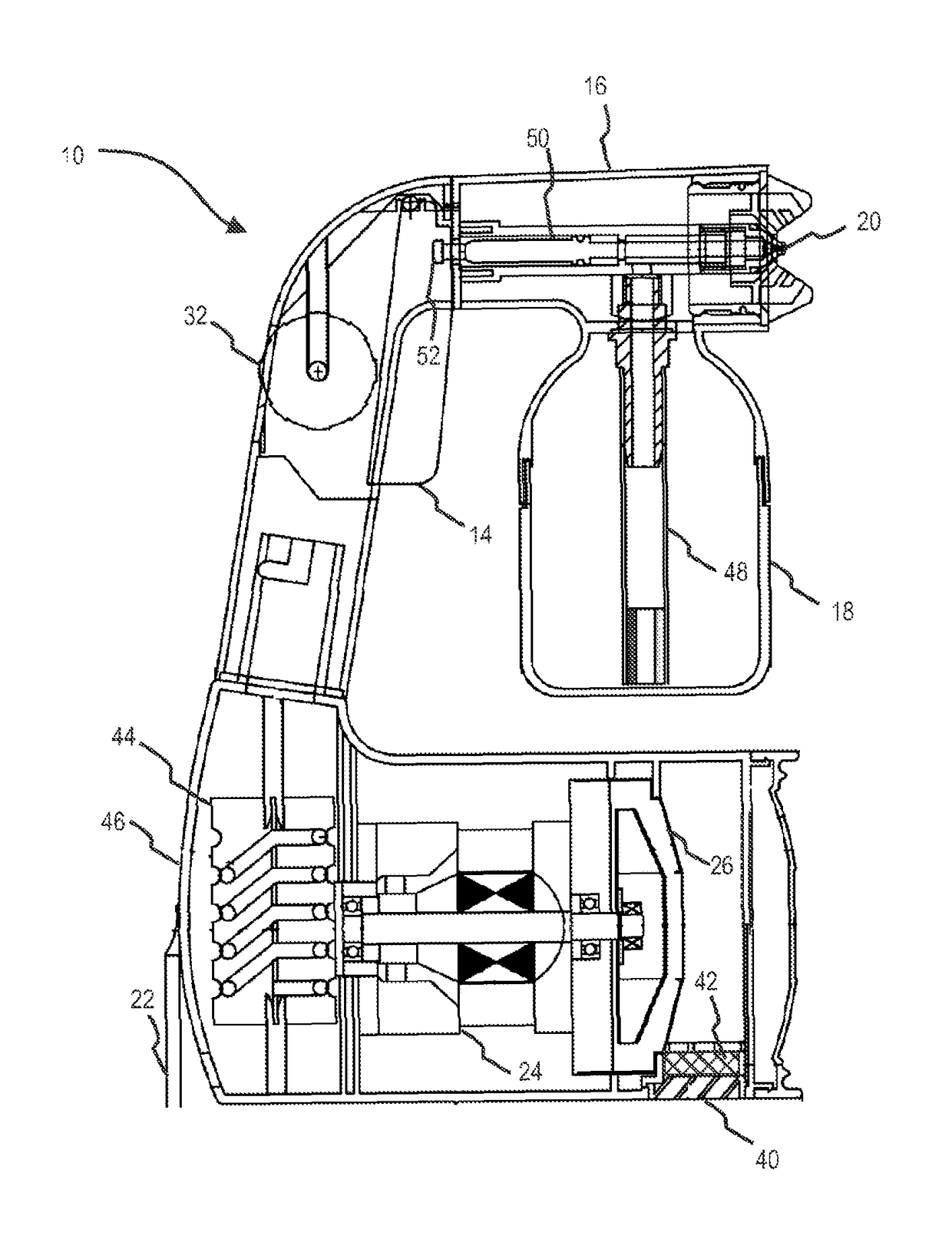 Apparatus and methods for spraying a cosmetic composition