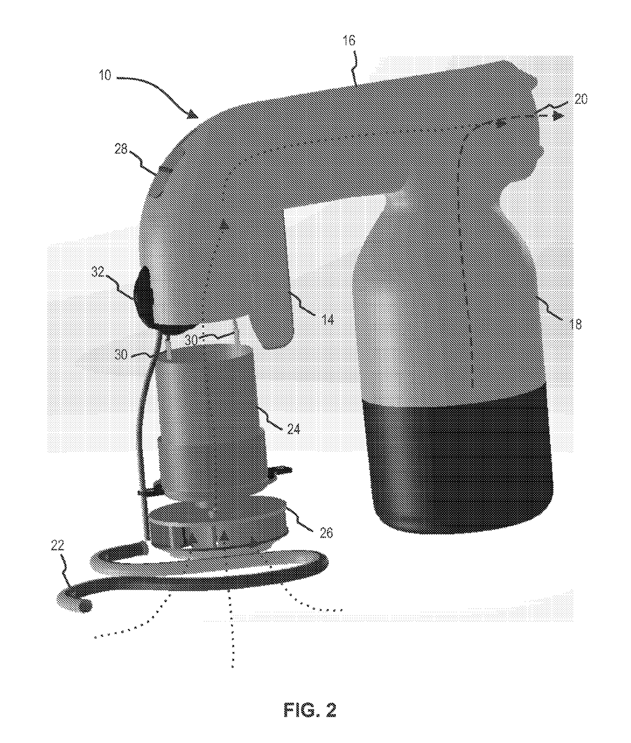 Apparatus and methods for spraying a cosmetic composition