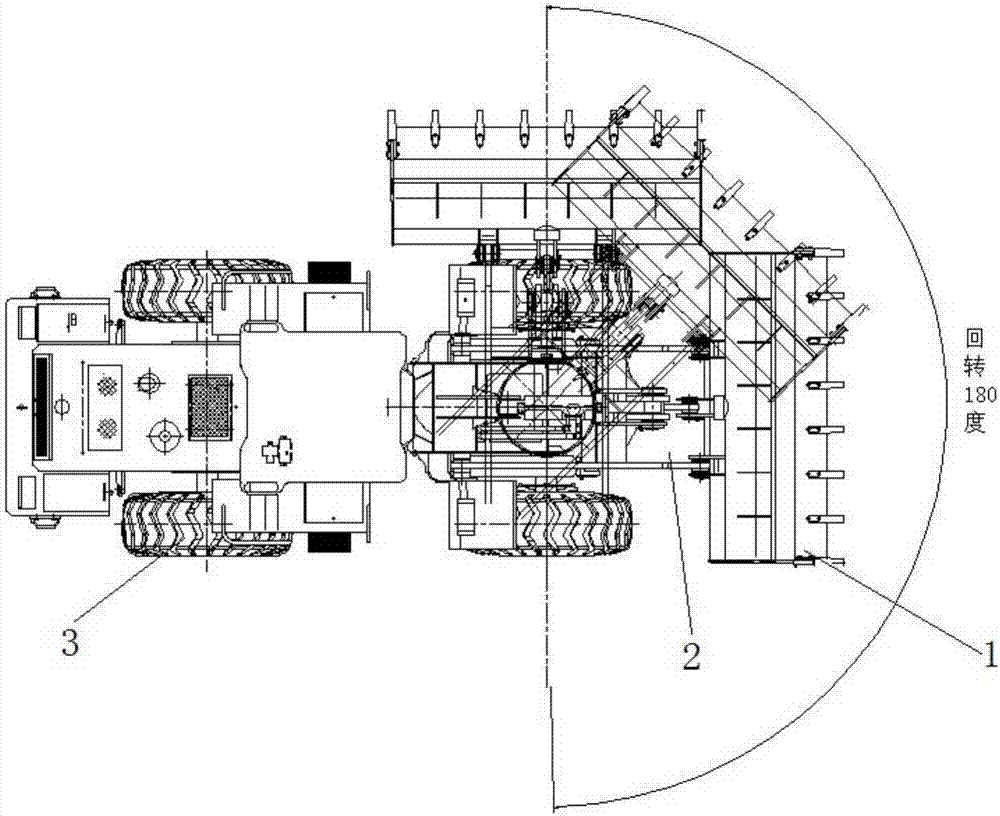 Rotary loading machine